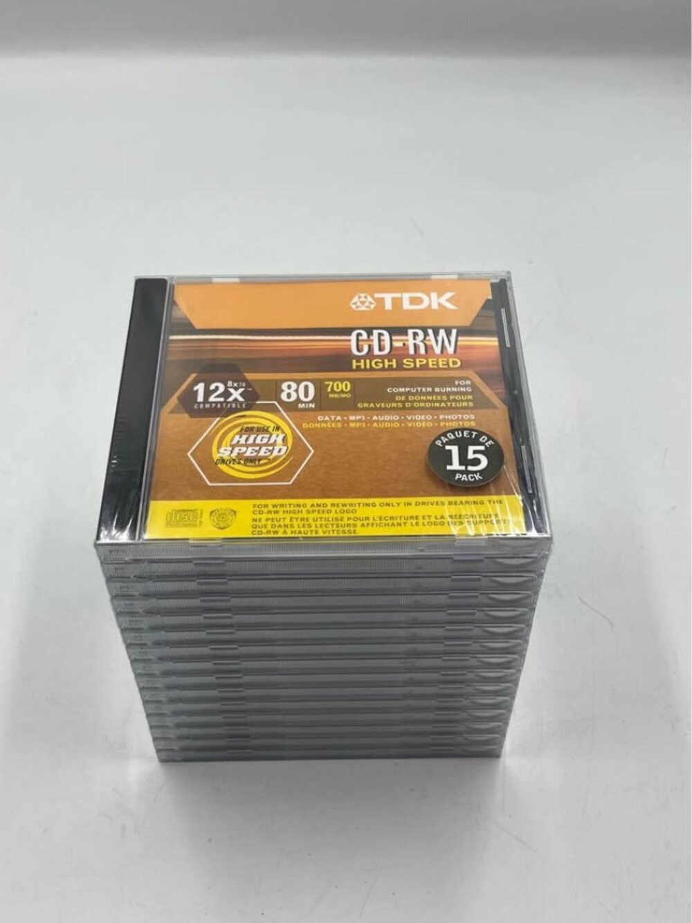 TDK CD-RW High Speed 15 Pack